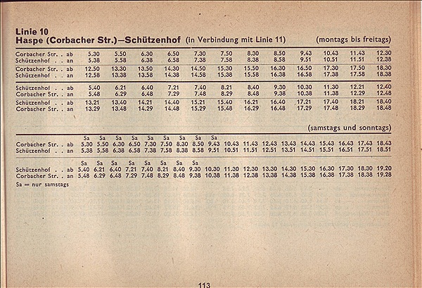 Foto:: Fahrplan 1961 (Foto,Fotos,Bilder,Bild,)