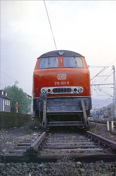 Foto:: DB 216 001-8 / Hagen / November 1974 (Foto,Fotos,Bilder,Bild,)