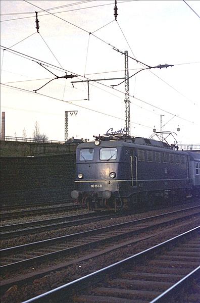 Foto:: DB 110 151-8 / Hagen / November 1975 (Foto,Fotos,Bilder,Bild,)