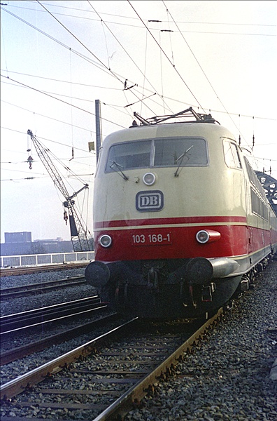 Foto:: DB 103 168-1 / Koeln / 20.11.1974 (Foto,Fotos,Bilder,Bild,)