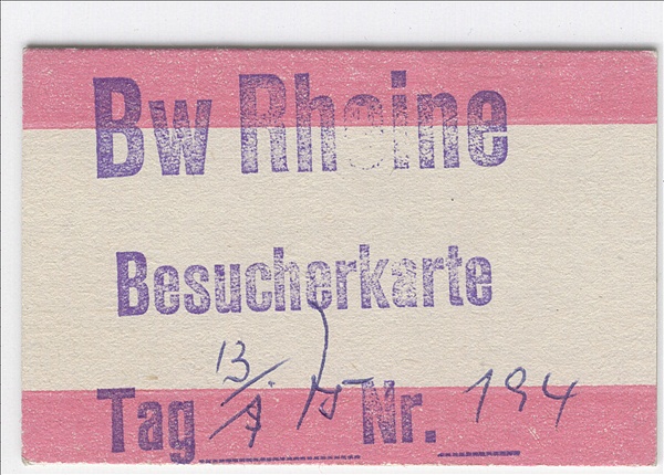 Foto:: Besucherkarte / Bw Rheine / 13.01.1975 (Foto,Fotos,Bilder,Bild,)
