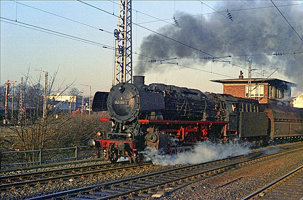 Foto:: DB 043 100-7 / Rheine / 13.01.1975 (Foto,Fotos,Bilder,Bild,)