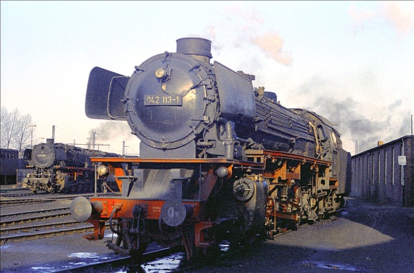 Foto:: DB 042 113-1 / Rheine / 13.01.1975 (Foto,Fotos,Bilder,Bild,)
