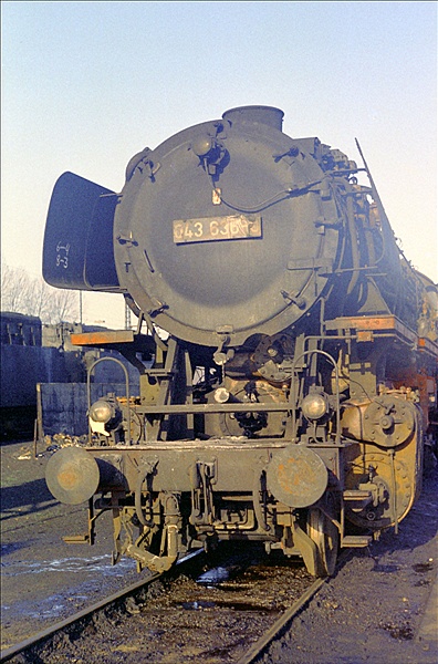 Foto:: DB 043 636-0 / Rheine / 13.01.1975 (Foto,Fotos,Bilder,Bild,)