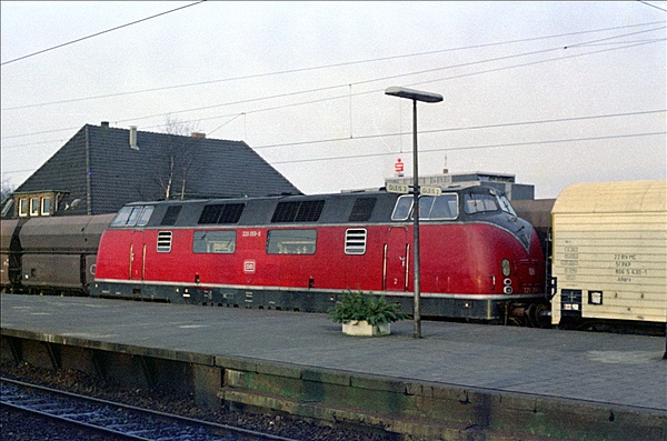 Foto:: DB 220 059-0 / Rheine / 13.01.1975 (Foto,Fotos,Bilder,Bild,)