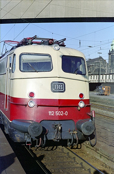 Foto:: DB 112 502-0 / Hagen / Februar 1975 (Foto,Fotos,Bilder,Bild,)