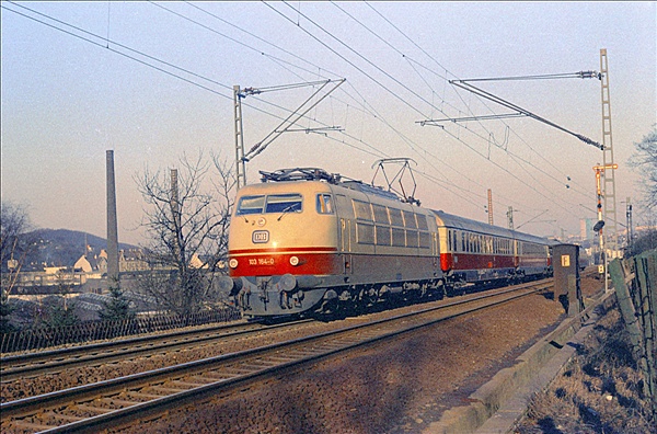 Foto:: DB 103 164-0 / Hagen / 27.02.1975 (Foto,Fotos,Bilder,Bild,)