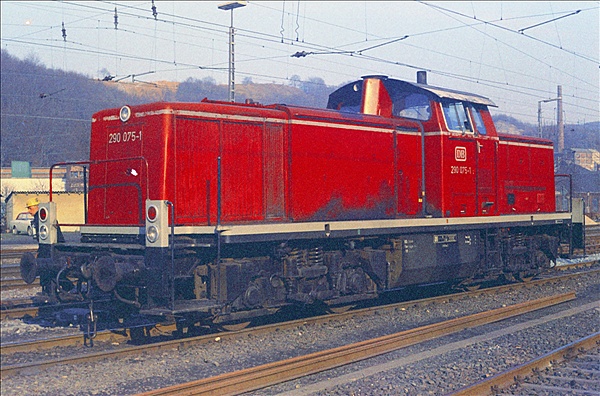 Foto:: DB 290 075-1 / Hohenlimburg / 28.02.1975 (Foto,Fotos,Bilder,Bild,)