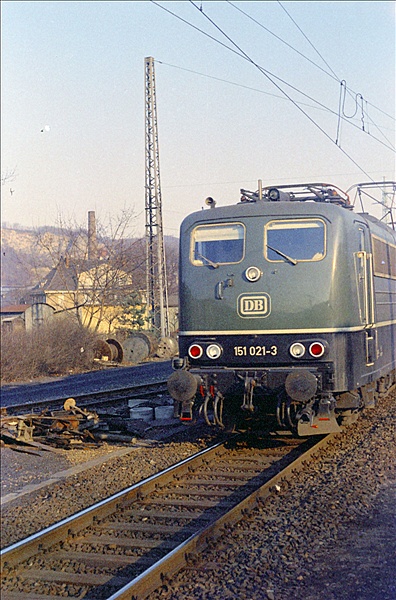 Foto:: DB 151 021-3 / Hohenlimburg / 28.02.1975 (Foto,Fotos,Bilder,Bild,)
