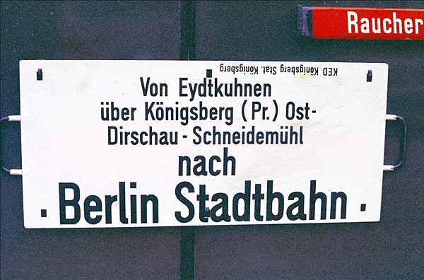 Foto:: Zuglaufschild / Essen / 16.03.1975 (Foto,Fotos,Bilder,Bild,)