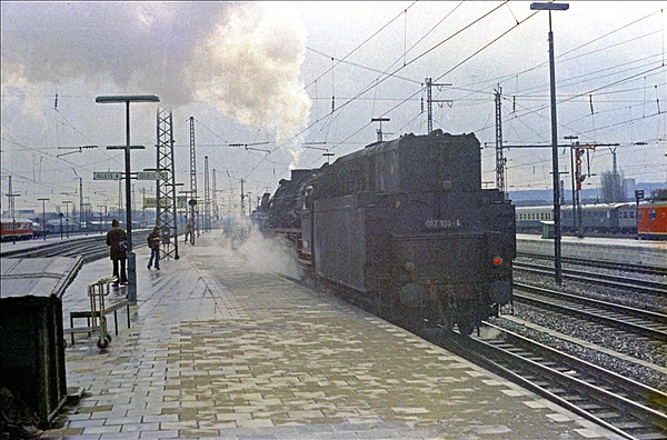 Foto:: DB 012 100-4 / Rheine / 08.04.1975 (Foto,Fotos,Bilder,Bild,)
