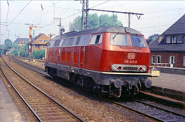 Foto:: DB 216 043-0 / Rheine / 20.05.1975 (Foto,Fotos,Bilder,Bild,)