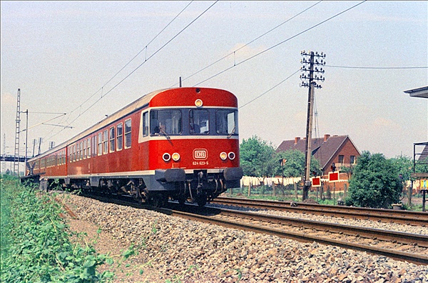 Foto:: DB 624 623-5 / Rheine / 20.05.1975 (Foto,Fotos,Bilder,Bild,)