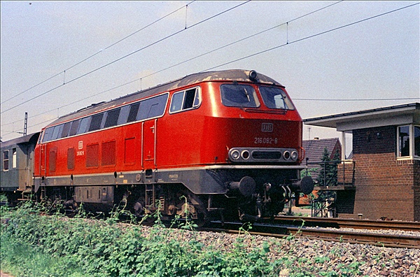 Foto:: DB 216 082-8 /  Rheine / 20.05.1975 (Foto,Fotos,Bilder,Bild,)