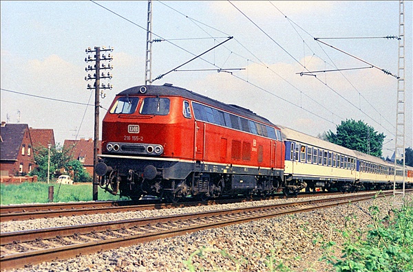 Foto:: DB 216 155-2 / Rheine / 20.05.1975 (Foto,Fotos,Bilder,Bild,)