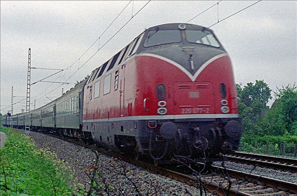 Foto:: DB 220 077-2 / Rheine / 29.05.1975 (Foto,Fotos,Bilder,Bild,)