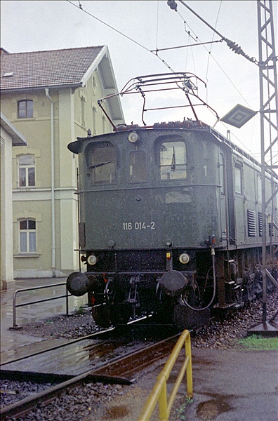 Foto:: DB 116 014-2 / Freilassing / 21.07.1975 (Foto,Fotos,Bilder,Bild,)