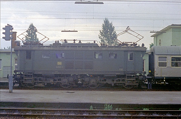 Foto:: DB 144 502-2 / Freilassing / 21.07.1975 (Foto,Fotos,Bilder,Bild,)