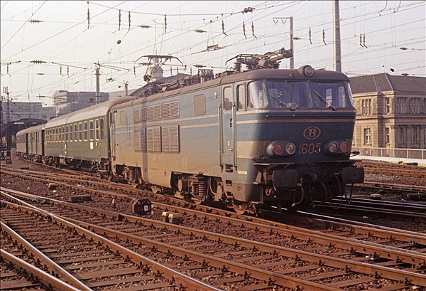 Foto:: SNCB 1605 / Koeln / 06.03.1976 (Foto,Fotos,Bilder,Bild,)