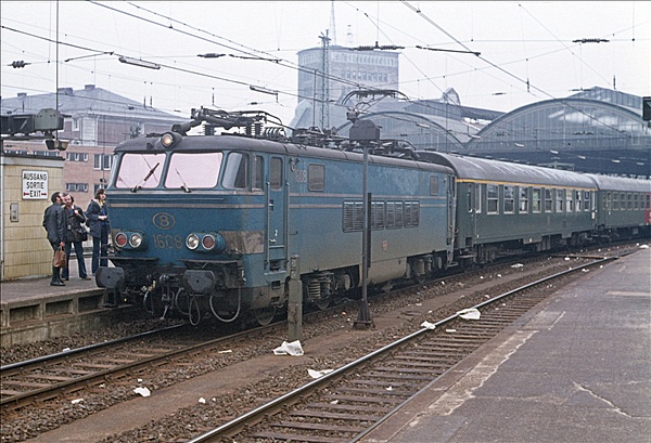 Foto:: SNCB 1608 / Aachen / 04.04.1976 (Foto,Fotos,Bilder,Bild,)