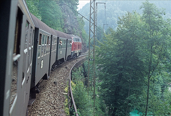 Foto:: DB 218 287-1 / Hoellentalbahn / 11.08.1976 (Foto,Fotos,Bilder,Bild,)