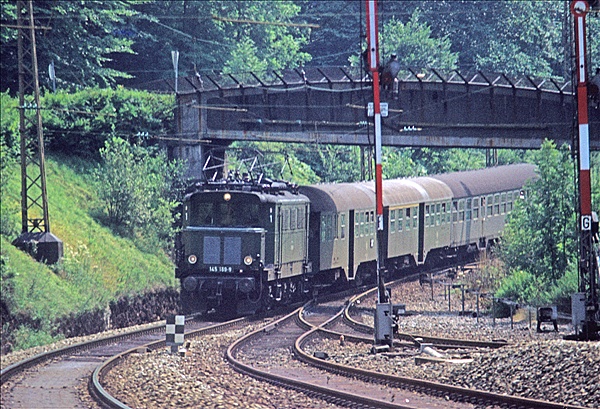 Foto:: DB 145 169-9 / Hirschsprung / 11.08.1976 (Foto,Fotos,Bilder,Bild,)