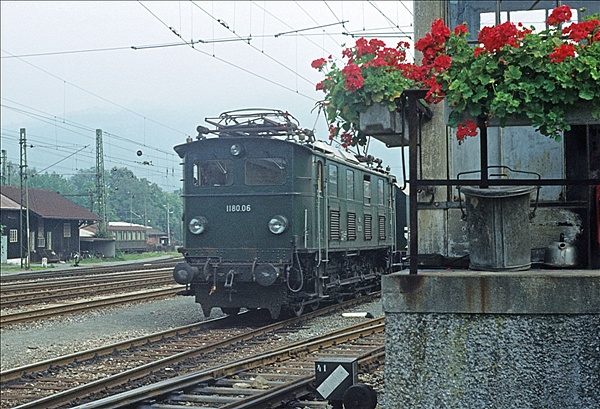 Foto:: OeBB 1180.06 / Bregenz / 12.08.1976 (Foto,Fotos,Bilder,Bild,)