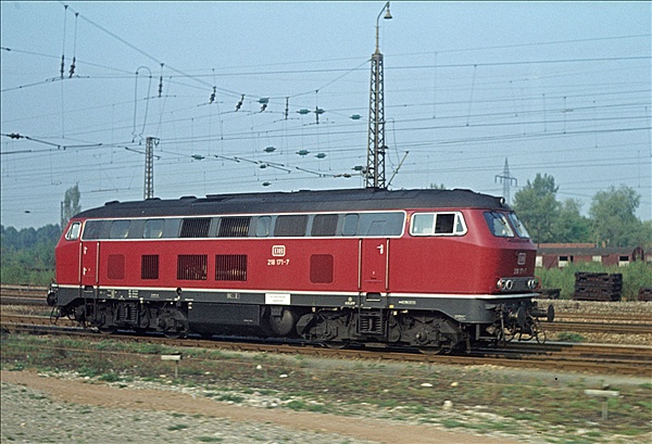 Foto:: DB 218 171-7 / Haltingen / 13.08.1976 (Foto,Fotos,Bilder,Bild,)