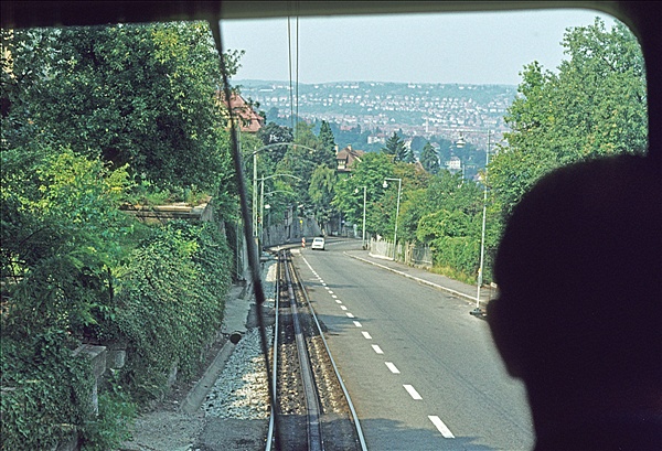 Foto:: Zahnradstrassenbahn / Stuttgart / August 1976 (Foto,Fotos,Bilder,Bild,)