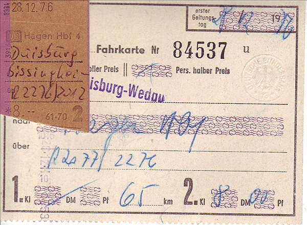 Foto:: Fahrkarten nach Duisburg-Wedau (Foto,Fotos,Bilder,Bild,)