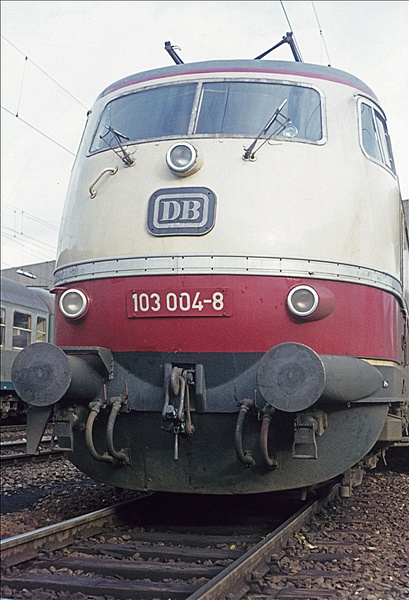 Foto:: DB 103 004-8 / Hagen / Februar 1977 (Foto,Fotos,Bilder,Bild,)