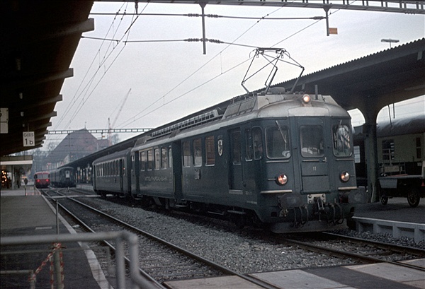 Foto:: M.Th.B. ABDe 4/4 Nr. 11 / Konstanz / 26.12.1977 (Foto,Fotos,Bilder,Bild,)