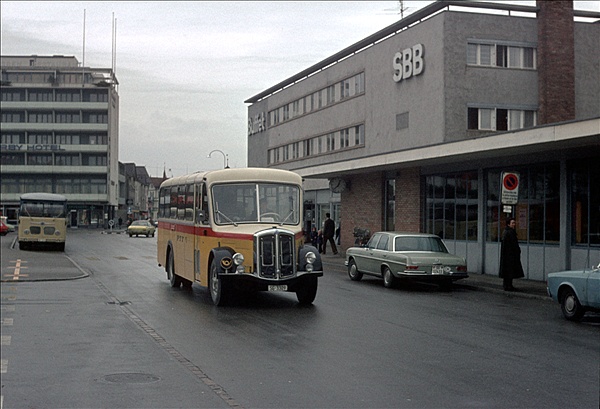 Foto:: Postbus / Wil / 26.12.1977 (Foto,Fotos,Bilder,Bild,)