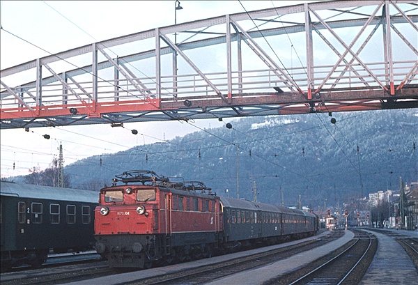 Foto:: OeBB 1670.104 / Bregenz / 29.12. 1977 (Foto,Fotos,Bilder,Bild,)