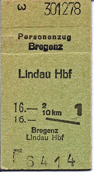 Foto:: Fahrkarte / 30.12.1978 / Bregenz (Foto,Fotos,Bilder,Bild,)