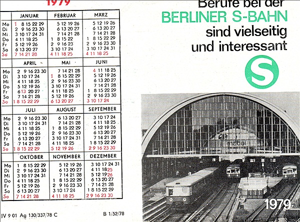 Foto:: S-Bahnplan 1979 (Foto,Fotos,Bilder,Bild,)
