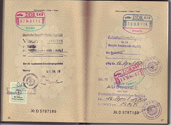 Foto:: Visa / Wartha / 07.04.1979 (Foto,Fotos,Bilder,Bild,)