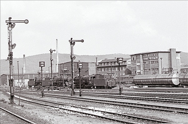 Foto:: Bahnbetriebswerk / Saalfeld / April 1979 (Foto,Fotos,Bilder,Bild,)