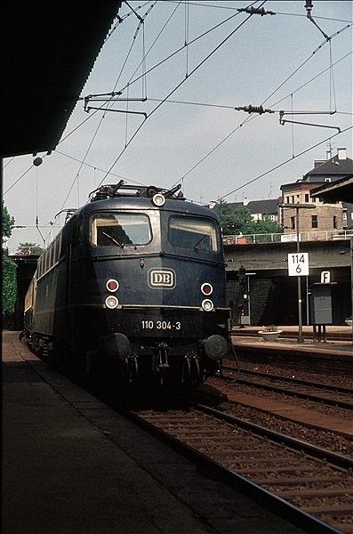 Foto:: DB 110 304-3 / Wuppertal / 09.06. 1979 (Foto,Fotos,Bilder,Bild,)