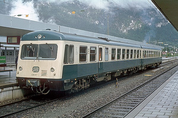 Foto:: DB 628 018-4 / Garmisch-Partenkirchen / 11.09.1980 (Foto,Fotos,Bilder,Bild,)