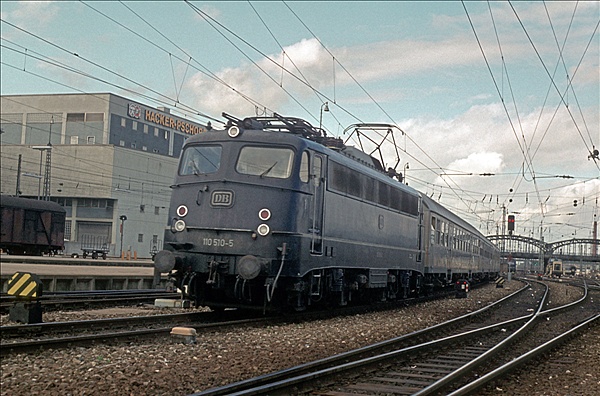 Foto:: DB 110 510-5 / Muenchen / 13.09.1980 (Foto,Fotos,Bilder,Bild,)