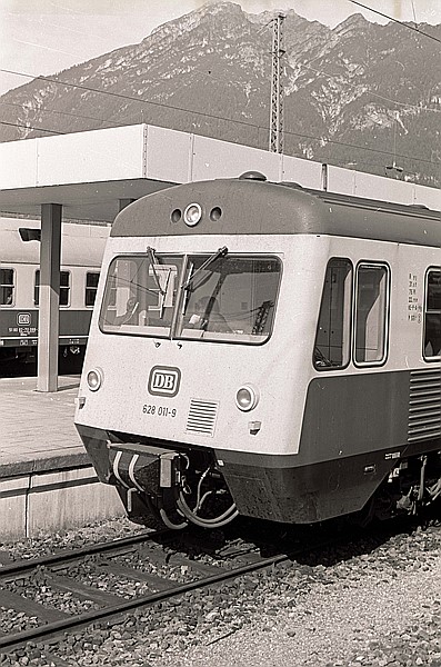 Foto:: DB 628 011-9 / Garmisch-Partenkirchen / 14.09.1980 (Foto,Fotos,Bilder,Bild,)
