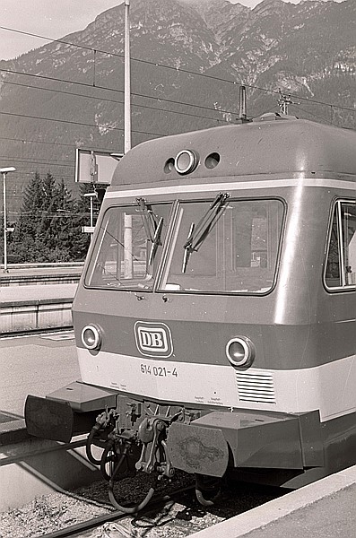 Foto:: DB 614 021-4 / Garmisch-Partenkirchen / 14.09.1980 (Foto,Fotos,Bilder,Bild,)