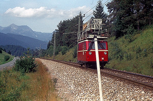 Foto:: Turmkleinwagen Klv 61 - 9104 / Mittenwald / 18.09.1980 (Foto,Fotos,Bilder,Bild,)