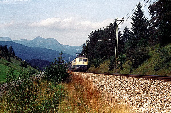 Foto:: DB 111 005-5 / Mittenwald / 18.09.1980 (Foto,Fotos,Bilder,Bild,)