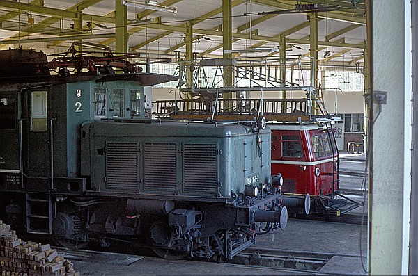 Foto:: DB 194 158-2 + Turmkleinwagen Klv 61 - 9104 / Garmisch-Partenkir (Foto,Fotos,Bilder,Bild,)