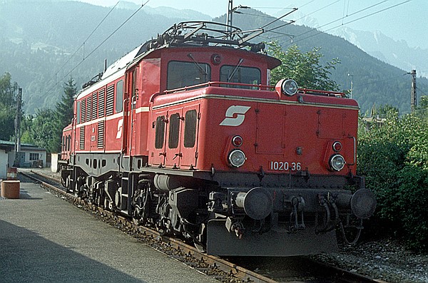 Foto:: OeBB 1020.36 / Garmisch-Partenkirchen / 20.09.1980 (Foto,Fotos,Bilder,Bild,)
