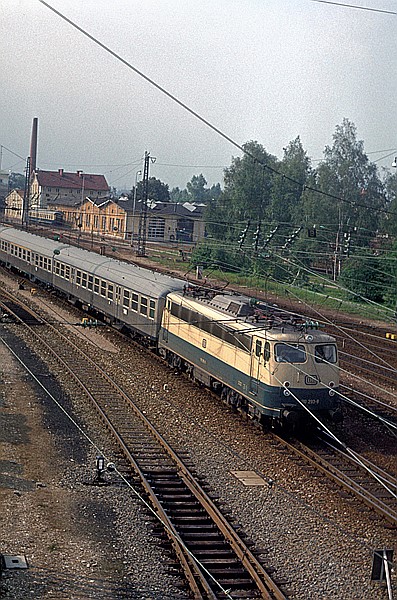Foto:: DB 110 293-8 / Freilassing / 27.09.1980 (Foto,Fotos,Bilder,Bild,)