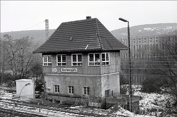 Foto:: Stellwerk Of / Oberwengern / Dezember 1980 (Foto,Fotos,Bilder,Bild,)