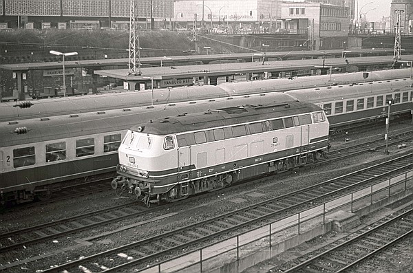 Foto:: DB 218 429-9 / Hamburg / 15.02.1981 (Foto,Fotos,Bilder,Bild,)